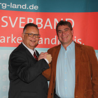 Bekunden gegenseitige Unterstützung: SPD-Landratskandidat Martin Stingl (links) und SPD-Bürgermeisterkandidat für Seßlach, Wolfgang Brasch